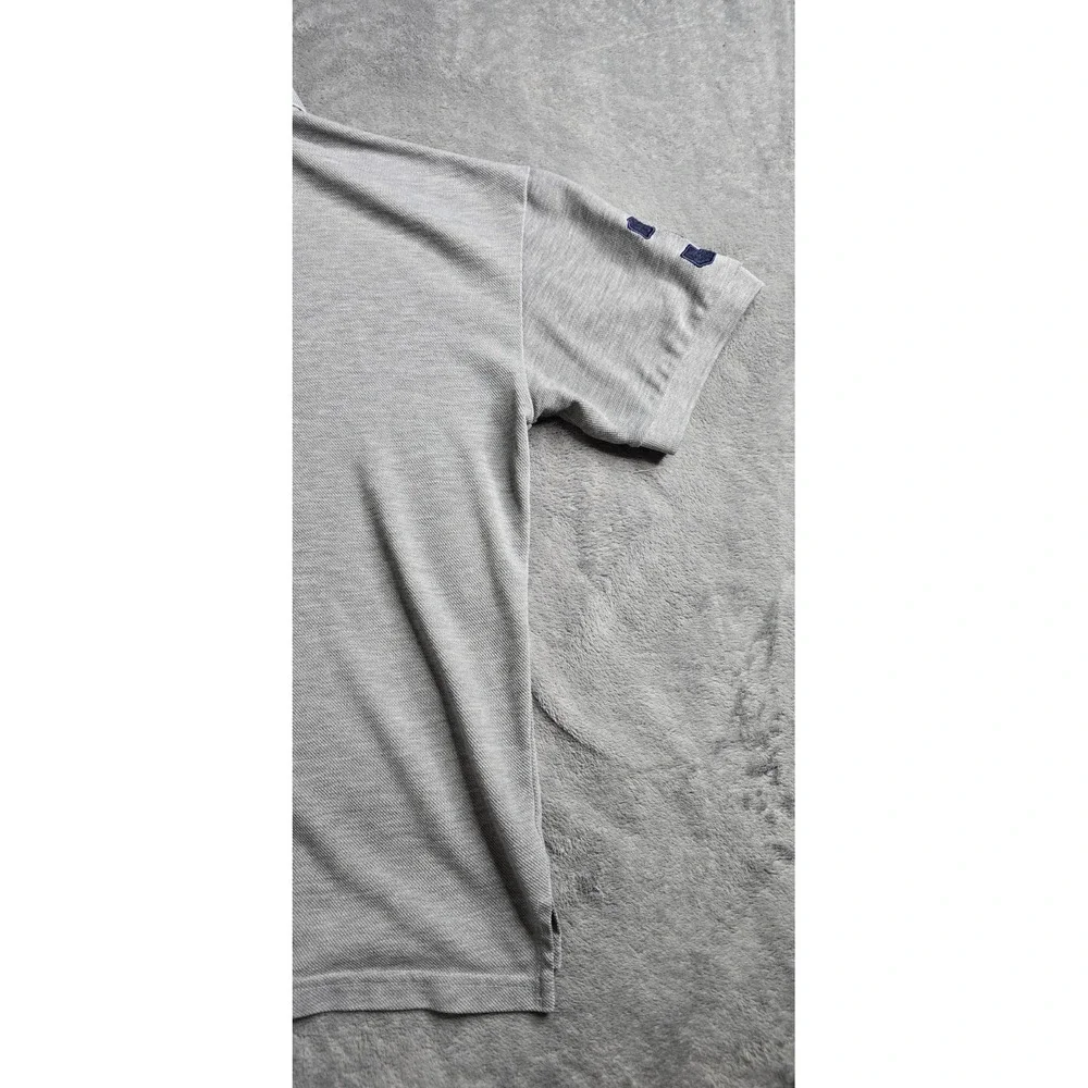 Polo Ralph Lauren Big Pony Polo Mens XL Gray Navy Pique Preppy Custom Fit